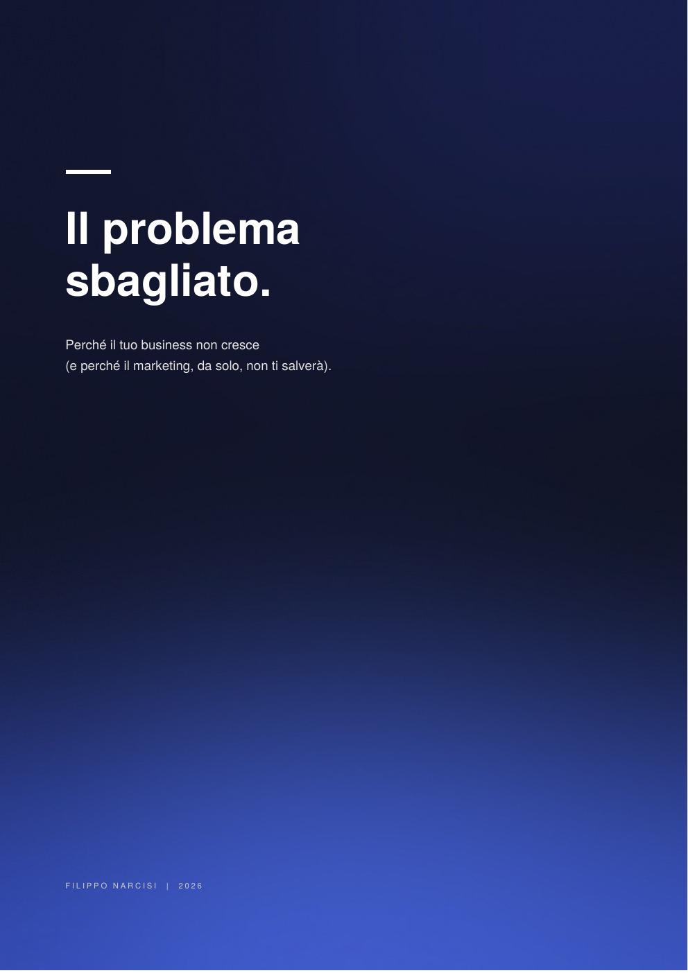 Il Problema Sbagliato — cover